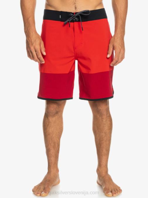 Quiksilver PJ4H32 moški rdeča z visokim tveganjem Highlite Scallop 19 kratke hlače za desko