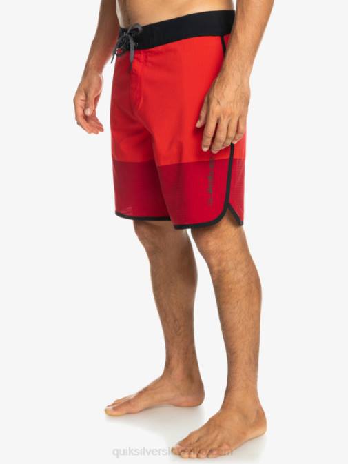 Quiksilver PJ4H32 moški rdeča z visokim tveganjem Highlite Scallop 19 kratke hlače za desko