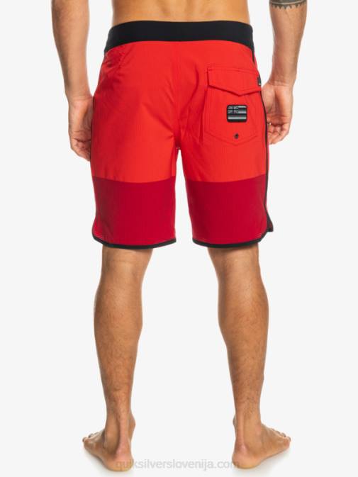 Quiksilver PJ4H32 moški rdeča z visokim tveganjem Highlite Scallop 19 kratke hlače za desko