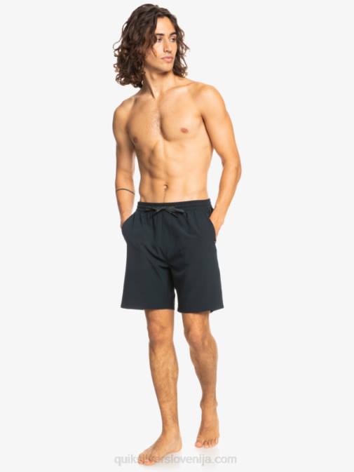 Quiksilver PJ4H342 moški Črna oceanske elastične kratke hlače 18 dvoživk