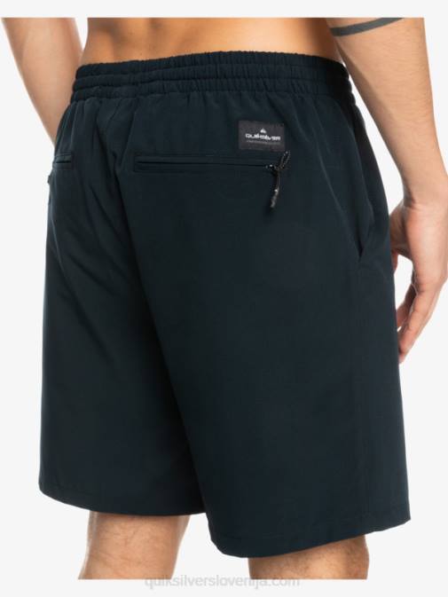 Quiksilver PJ4H342 moški Črna oceanske elastične kratke hlače 18 dvoživk