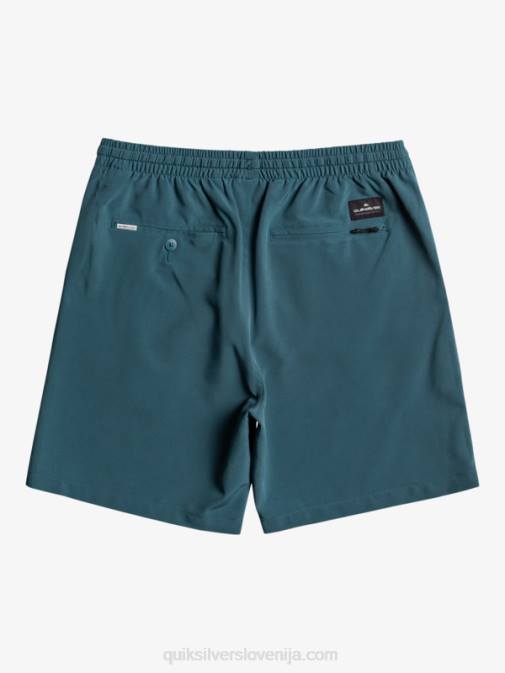 Quiksilver PJ4H345 moški polnočna mornarica oceanske elastične kratke hlače 18 dvoživk
