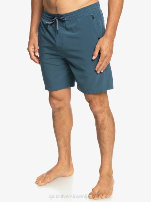 Quiksilver PJ4H345 moški polnočna mornarica oceanske elastične kratke hlače 18 dvoživk