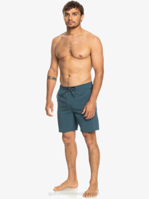 Quiksilver PJ4H345 moški polnočna mornarica oceanske elastične kratke hlače 18 dvoživk