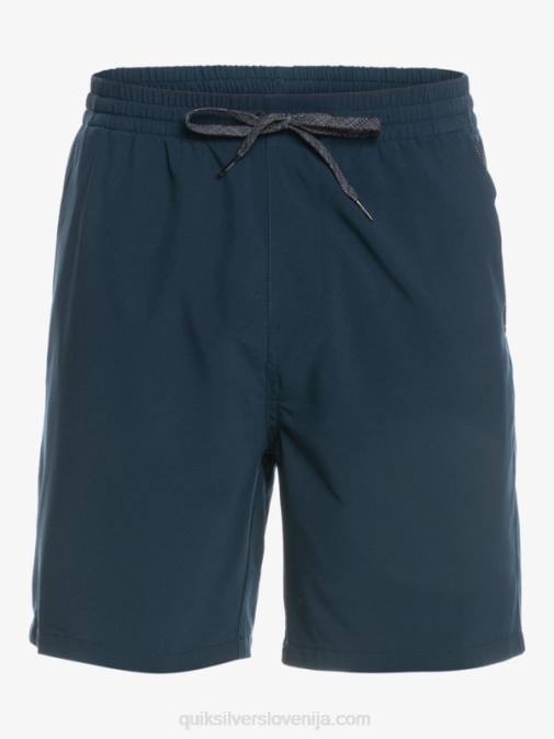 Quiksilver PJ4H349 moški mornarsko modri blazer oceanske elastične kratke hlače 18 dvoživk