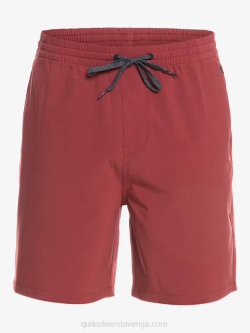 Quiksilver PJ4H350 moški rubinasto vino oceanske elastične kratke hlače 18 dvoživk