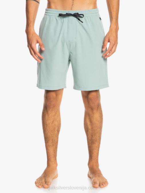 Quiksilver PJ4H352 moški zeleno okolje oceanske elastične kratke hlače 18 dvoživk