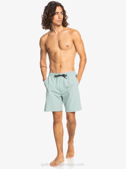 Quiksilver PJ4H352 moški zeleno okolje oceanske elastične kratke hlače 18 dvoživk
