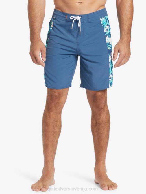 Quiksilver PJ4H416 moški praporščak modra kratke hlače za desko waterman cliffside solid 19