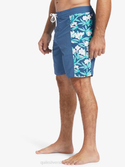 Quiksilver PJ4H416 moški praporščak modra kratke hlače za desko waterman cliffside solid 19