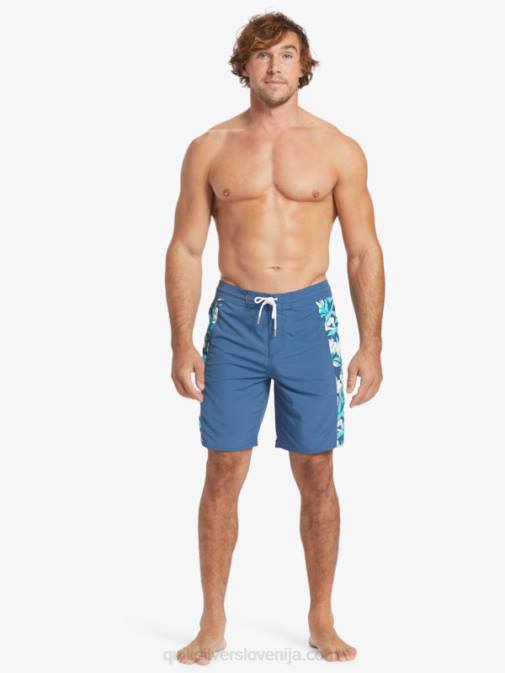 Quiksilver PJ4H416 moški praporščak modra kratke hlače za desko waterman cliffside solid 19