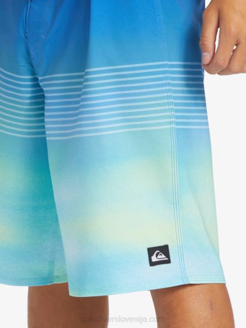 Quiksilver PJ4H452 moški rečno modra surfsilk slab 21 kratke hlače za desko