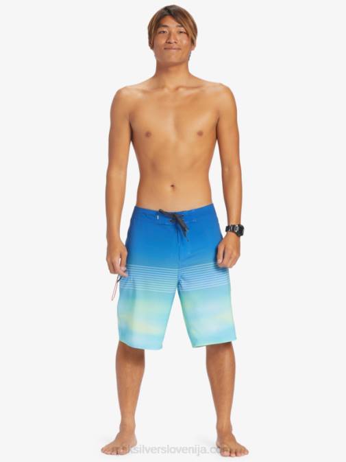 Quiksilver PJ4H452 moški rečno modra surfsilk slab 21 kratke hlače za desko