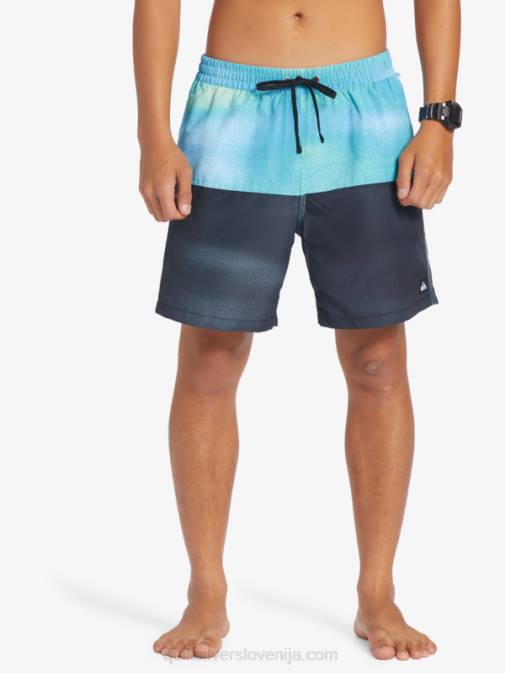 Quiksilver PJ4H482 moški rečno modra zadnjica logotip 17 volejev