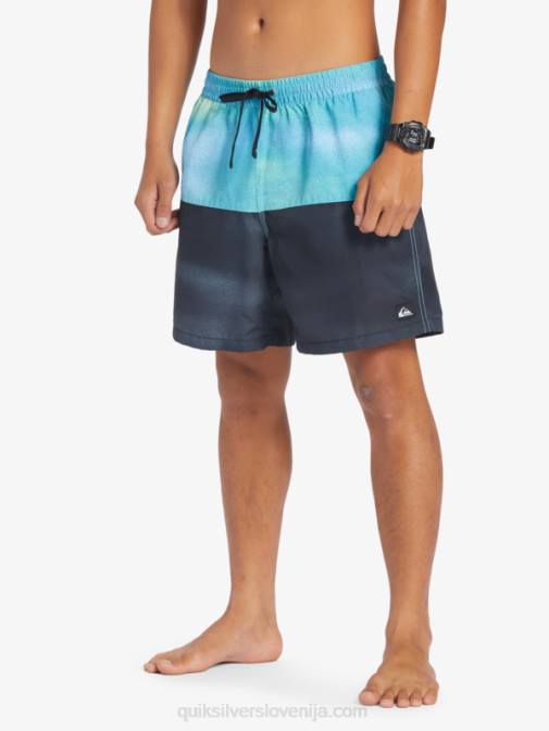 Quiksilver PJ4H482 moški rečno modra zadnjica logotip 17 volejev