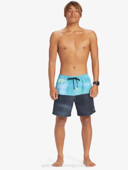 Quiksilver PJ4H482 moški rečno modra zadnjica logotip 17 volejev