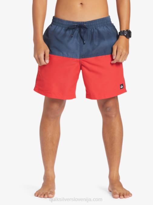 Quiksilver PJ4H483 moški mornarsko modri blazer zadnjica logotip 17 volejev
