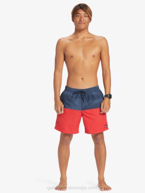 Quiksilver PJ4H483 moški mornarsko modri blazer zadnjica logotip 17 volejev