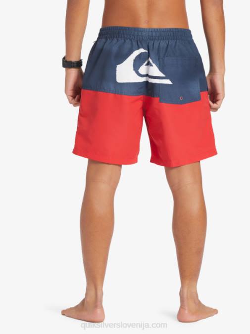 Quiksilver PJ4H483 moški mornarsko modri blazer zadnjica logotip 17 volejev