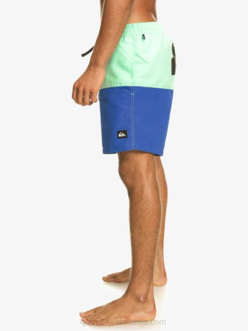 Quiksilver PJ4H485 moški dihalka modra zadnjica logotip 17 volejev