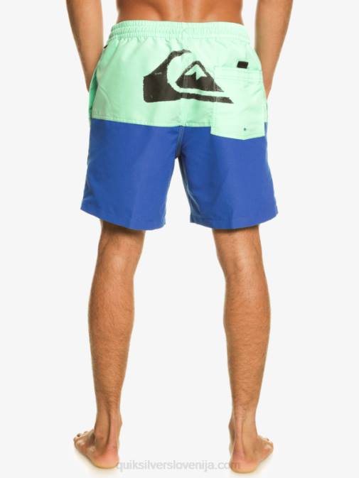 Quiksilver PJ4H485 moški dihalka modra zadnjica logotip 17 volejev