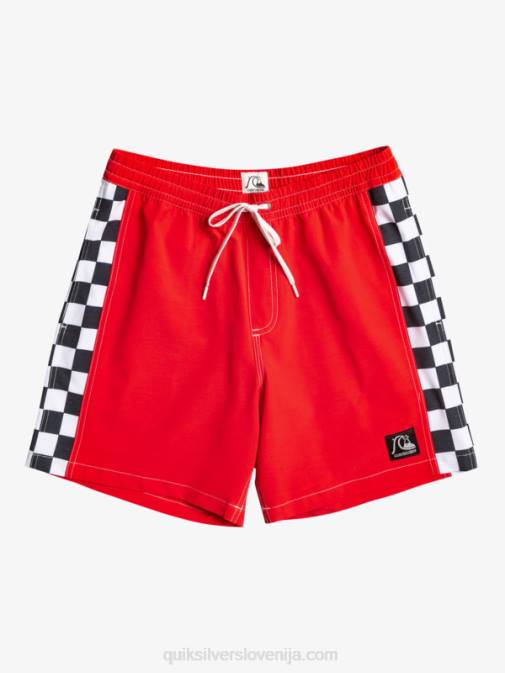 Quiksilver PJ4H530 moški rdeča z visokim tveganjem original arch 17 volejev