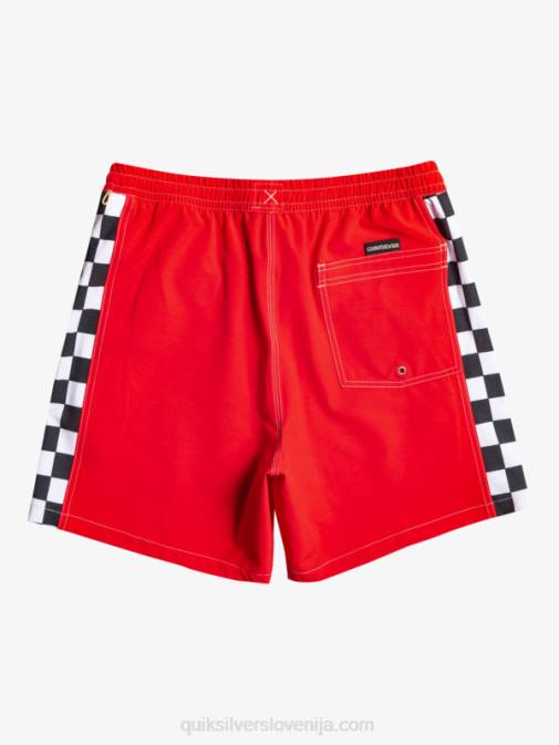 Quiksilver PJ4H530 moški rdeča z visokim tveganjem original arch 17 volejev