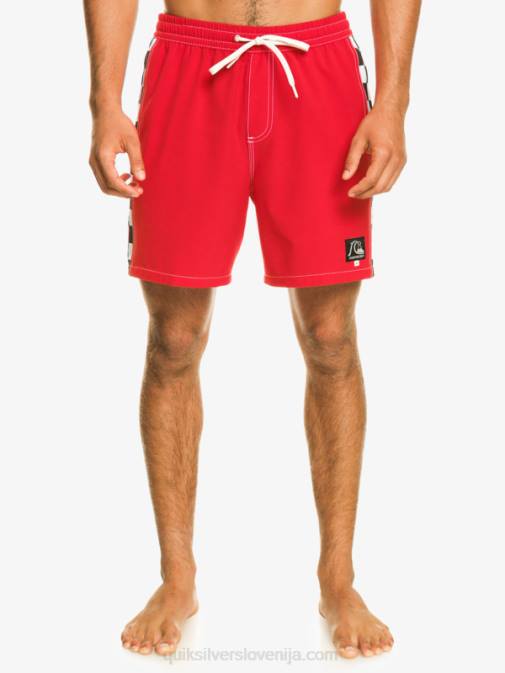 Quiksilver PJ4H530 moški rdeča z visokim tveganjem original arch 17 volejev
