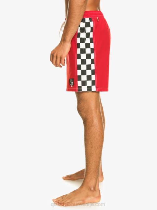 Quiksilver PJ4H530 moški rdeča z visokim tveganjem original arch 17 volejev