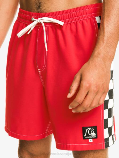 Quiksilver PJ4H530 moški rdeča z visokim tveganjem original arch 17 volejev
