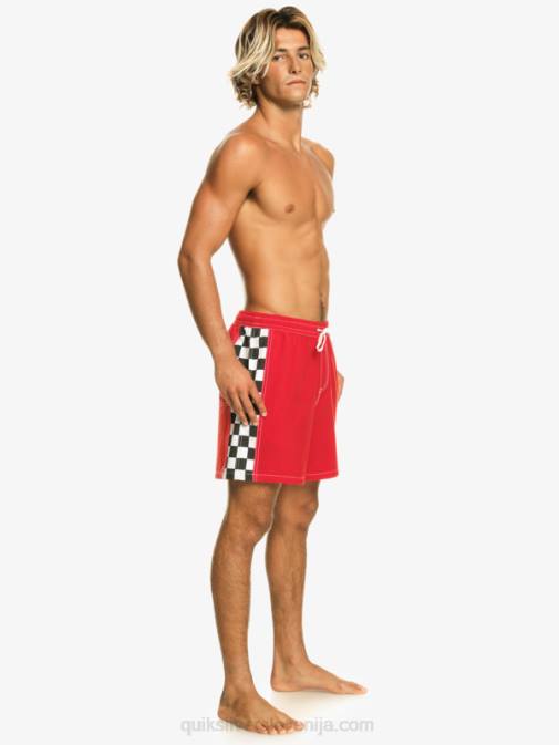 Quiksilver PJ4H530 moški rdeča z visokim tveganjem original arch 17 volejev