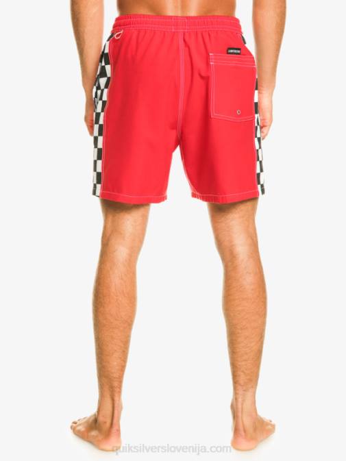 Quiksilver PJ4H530 moški rdeča z visokim tveganjem original arch 17 volejev
