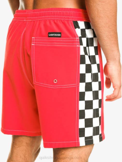 Quiksilver PJ4H530 moški rdeča z visokim tveganjem original arch 17 volejev
