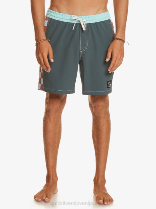 Quiksilver PJ4H532 moški temni skrilavec original arch 17 volejev