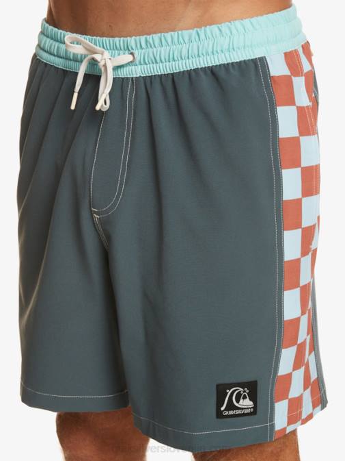 Quiksilver PJ4H532 moški temni skrilavec original arch 17 volejev