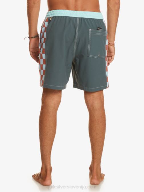 Quiksilver PJ4H532 moški temni skrilavec original arch 17 volejev