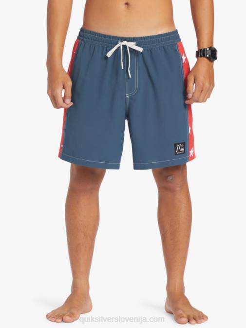 Quiksilver PJ4H533 moški polnočna mornarica original arch 17 volejev