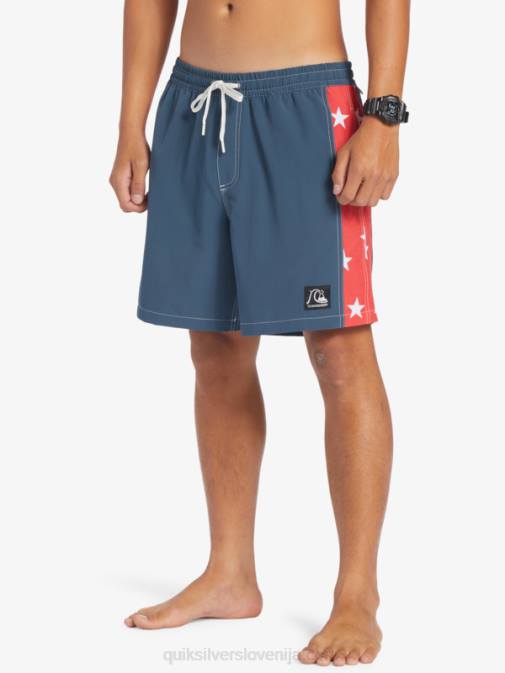 Quiksilver PJ4H533 moški polnočna mornarica original arch 17 volejev