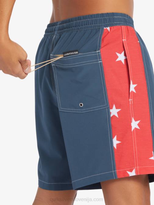 Quiksilver PJ4H533 moški polnočna mornarica original arch 17 volejev