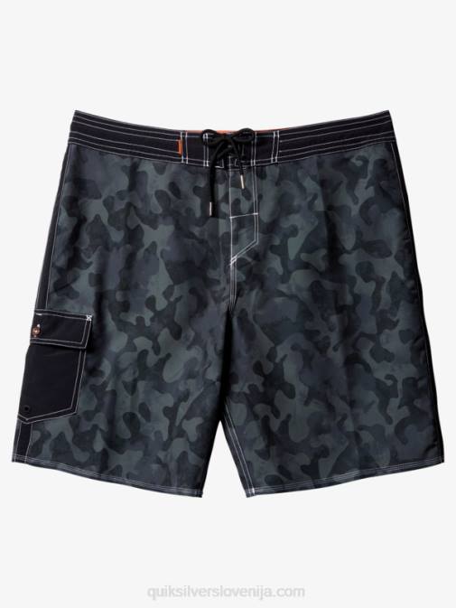 Quiksilver PJ4H535 moški črno povratno bledenje kratke hlače za desko waterman throwback camo 19