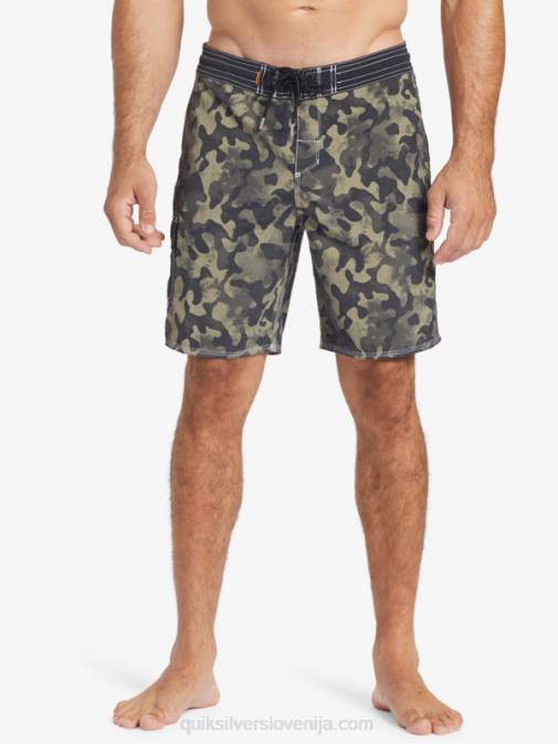 Quiksilver PJ4H535 moški črno povratno bledenje kratke hlače za desko waterman throwback camo 19