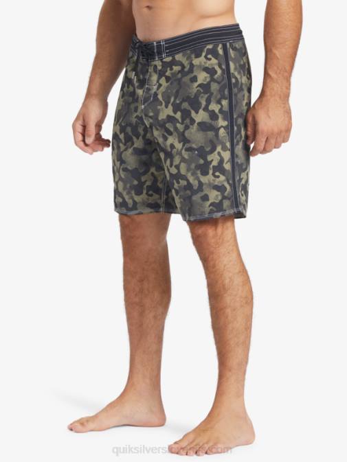 Quiksilver PJ4H535 moški črno povratno bledenje kratke hlače za desko waterman throwback camo 19