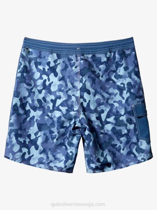 Quiksilver PJ4H536 moški praporščak modri povratek kratke hlače za desko waterman throwback camo 19