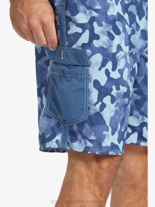 Quiksilver PJ4H536 moški praporščak modri povratek kratke hlače za desko waterman throwback camo 19