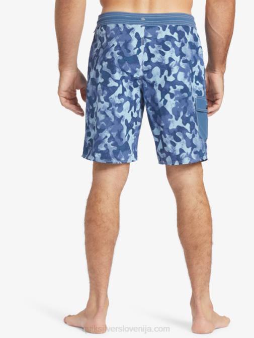 Quiksilver PJ4H536 moški praporščak modri povratek kratke hlače za desko waterman throwback camo 19