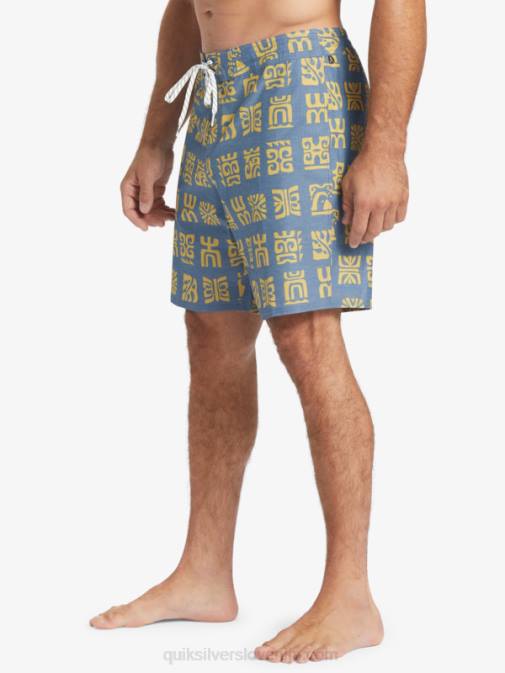 Quiksilver PJ4H639 moški praporščak modro kanalsko veslo bs hlače za desko waterman channel paddle 20