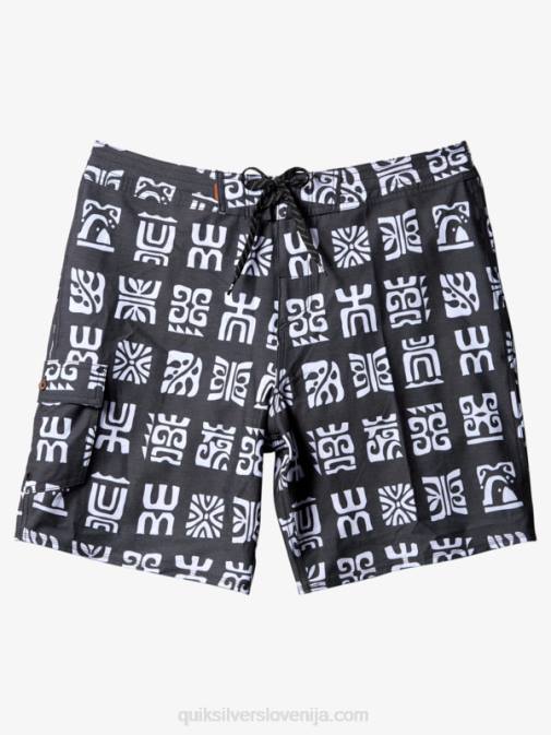 Quiksilver PJ4H640 moški črno kanalsko veslo bs hlače za desko waterman channel paddle 20