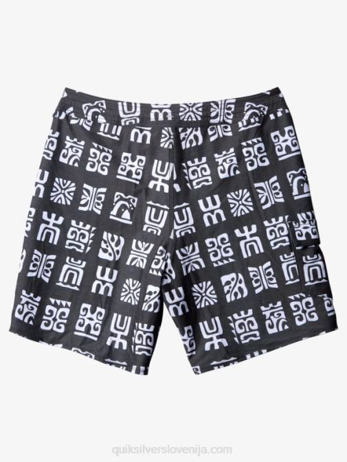 Quiksilver PJ4H640 moški črno kanalsko veslo bs hlače za desko waterman channel paddle 20