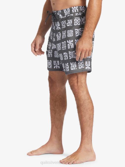 Quiksilver PJ4H640 moški črno kanalsko veslo bs hlače za desko waterman channel paddle 20