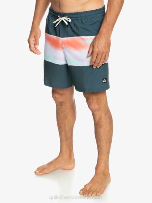 Quiksilver PJ4H657 moški polnočna mornarica surfsilk air-brush 17 volleys